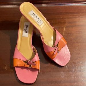 Isaac Mizrahi Vintage Open Toe Kitten Heel